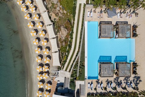 Aerial View Santa Marina Mykonos
