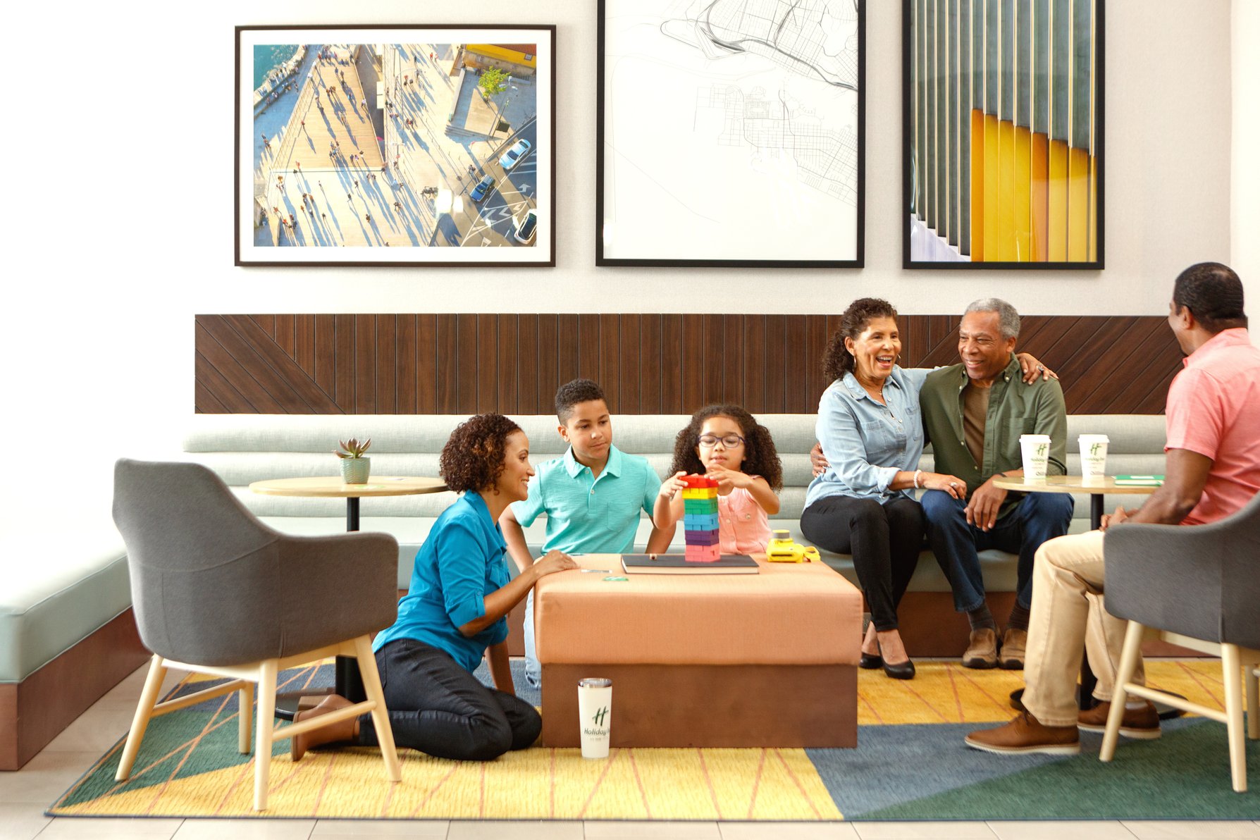 Meet with loved ones in our newly designed open-concept Lobby