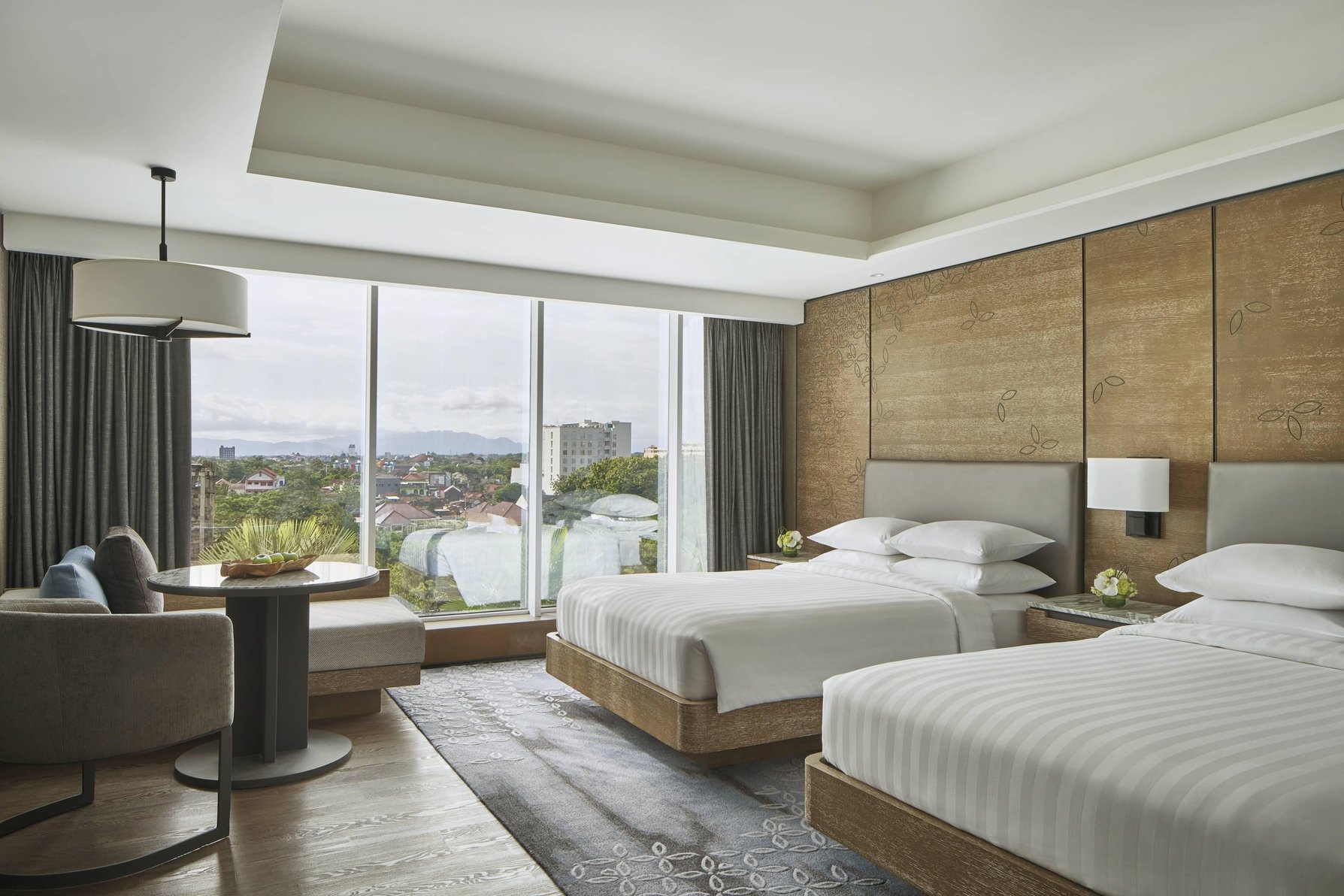 Yogyakarta Marriott Hotel Room Type - M Club lounge access, Club Guest room, 2 Twin, City view