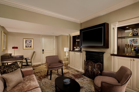 Sala de estar de la suite Library