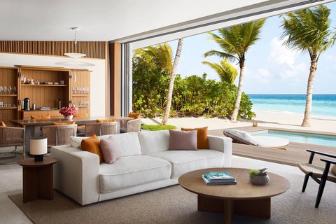 Two-Bedroom Beach Pool Villa - Living Room