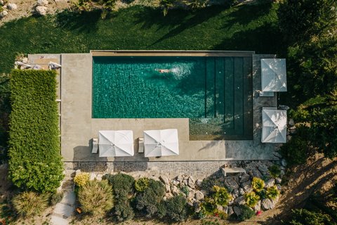 Swimming Pool Aerial View