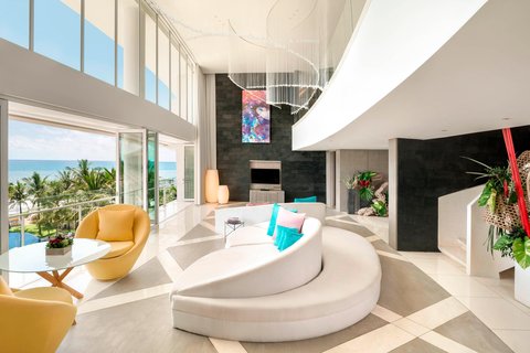 Sala de estar de la suite Extreme WOW