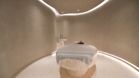 Spa Treatment rooms reflect the history of pearls in the region