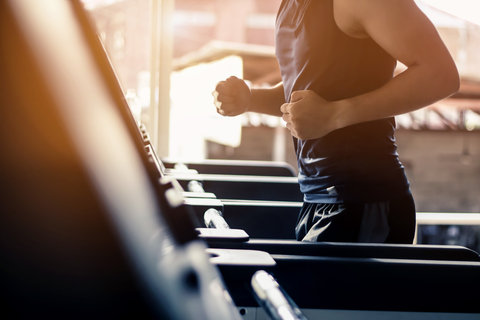 The resort’s health club with with state-of-the-art equipment