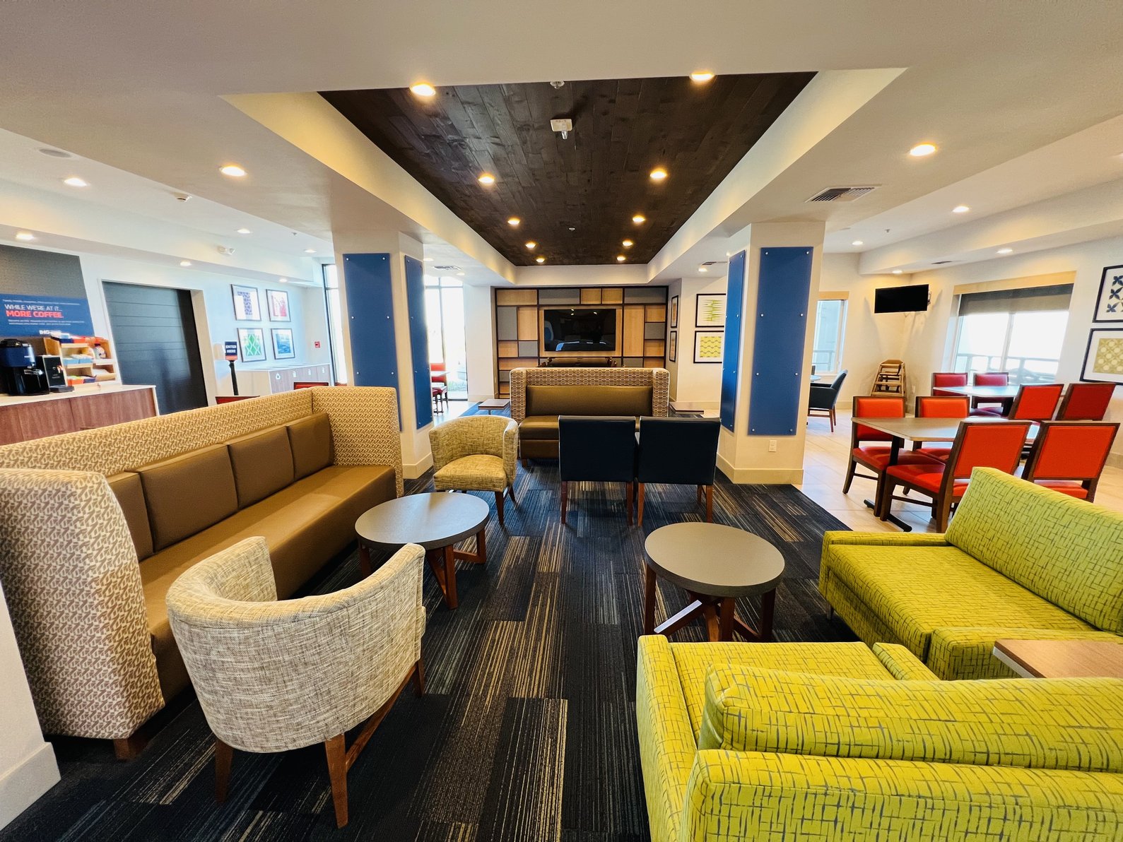 Step into our spacious lobby while enjoying free Wi-Fi.