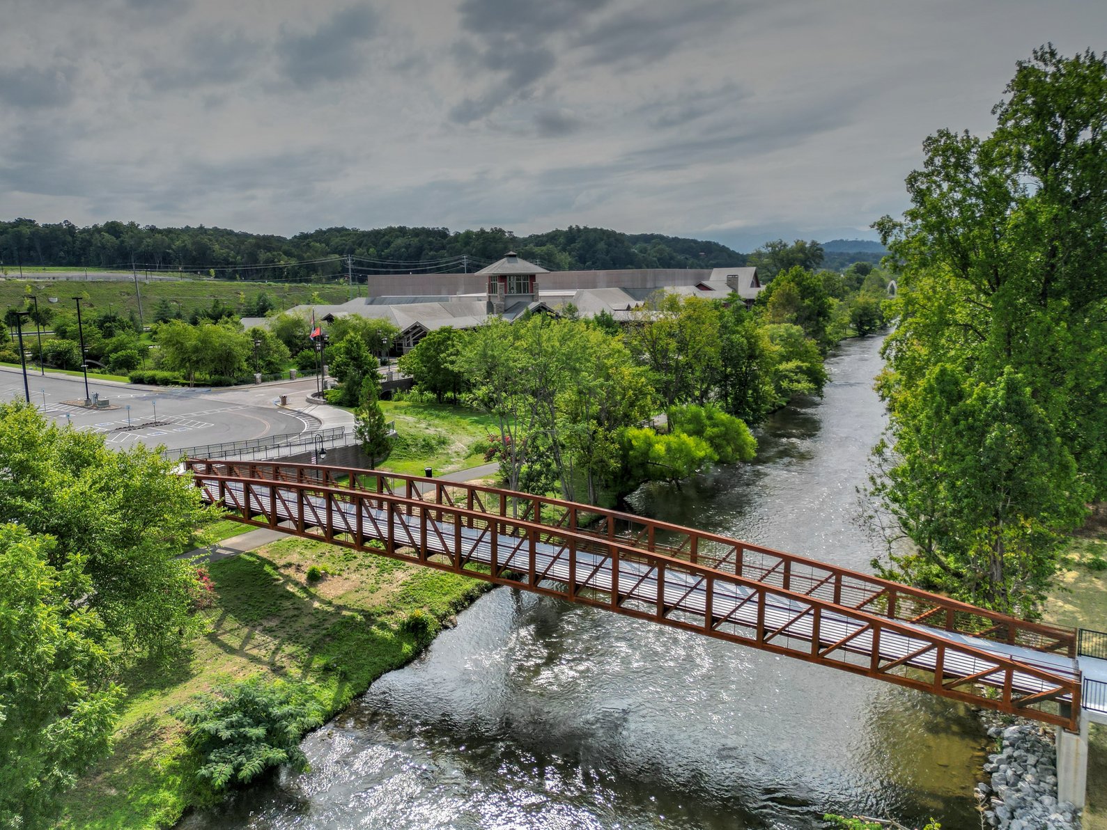 Our bridge makes walking to the Island and Convention Center easy!