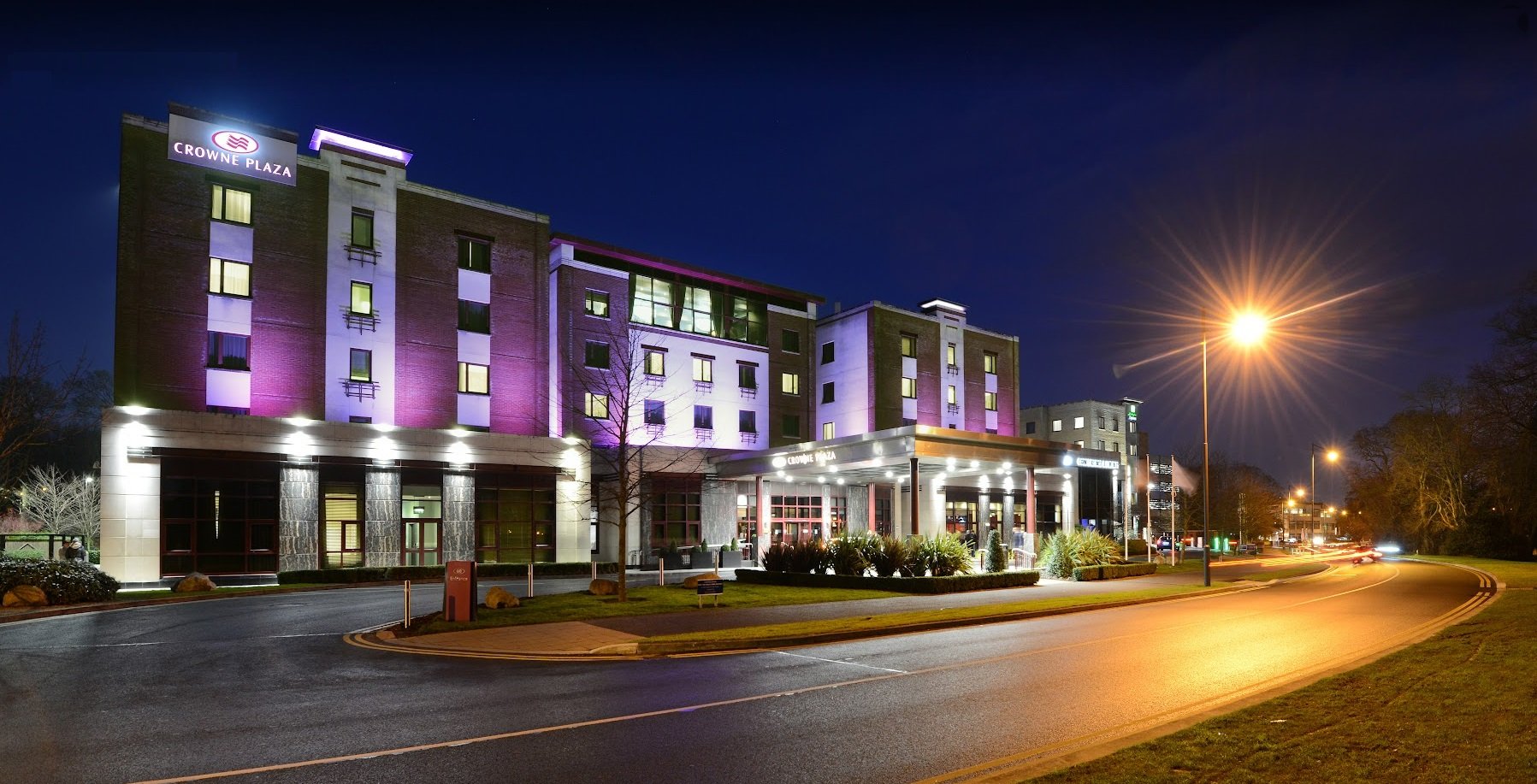 Crowne Plaza Dublin Airport Exterior at Night