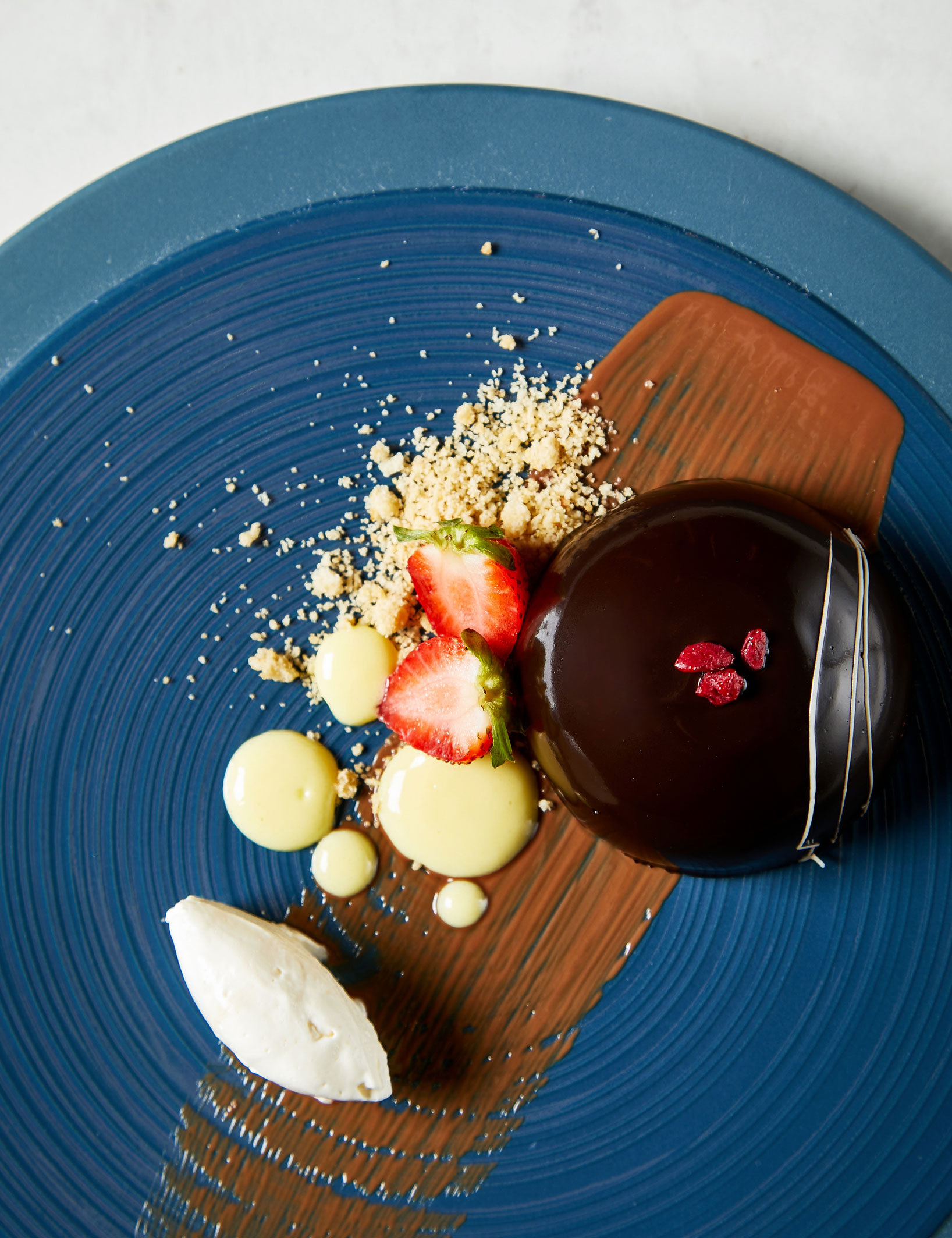 Chocolate fondant dessert