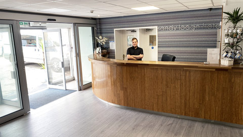 Greeting Lobby Sandy Lodge Hotel Newquay