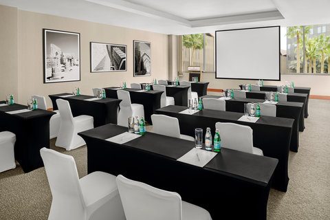 Classroom style set-up with natural lighting
