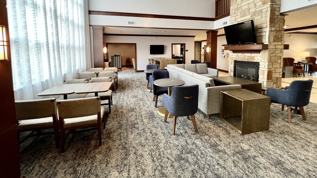 Contemporary Seating in Dining Area Great Room