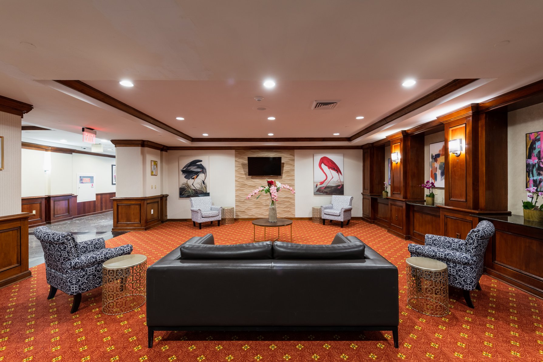Relax in our lobby after a day exploring.