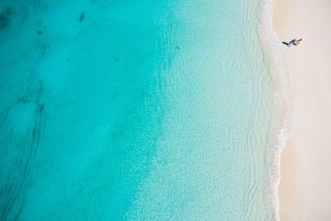 Aerial View - Grace Bay Beach