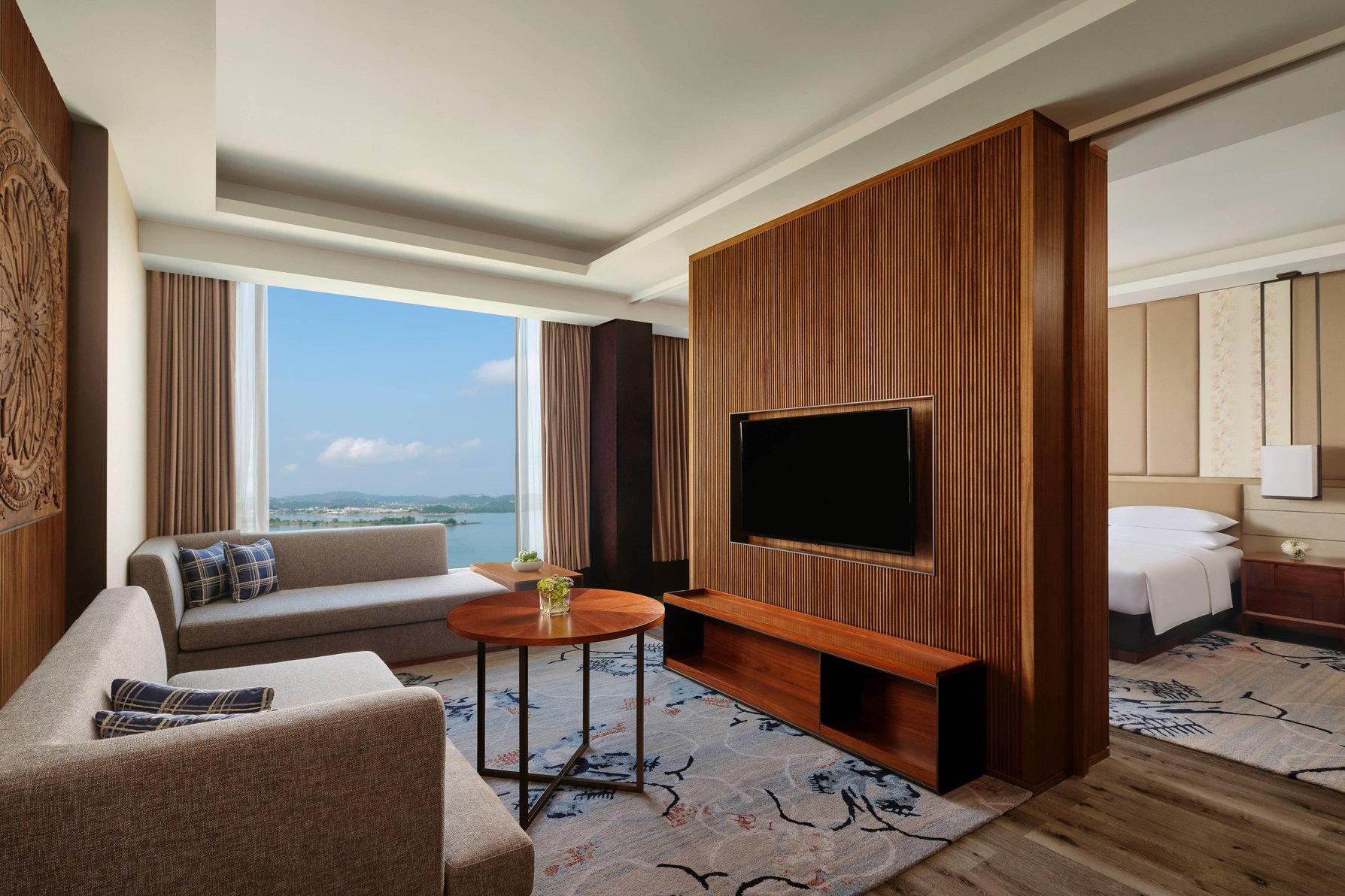 Batam Marriott Hotel Harbour Bay Room Type - M Club lounge access, 1 Bedroom Executive Suite, 1 King, Oceanfront Batam Marriott Hotel Harbour Bay Room Type - M Club lounge access, 1 Bedroom Executive Suite, 1 King, Oceanfront
