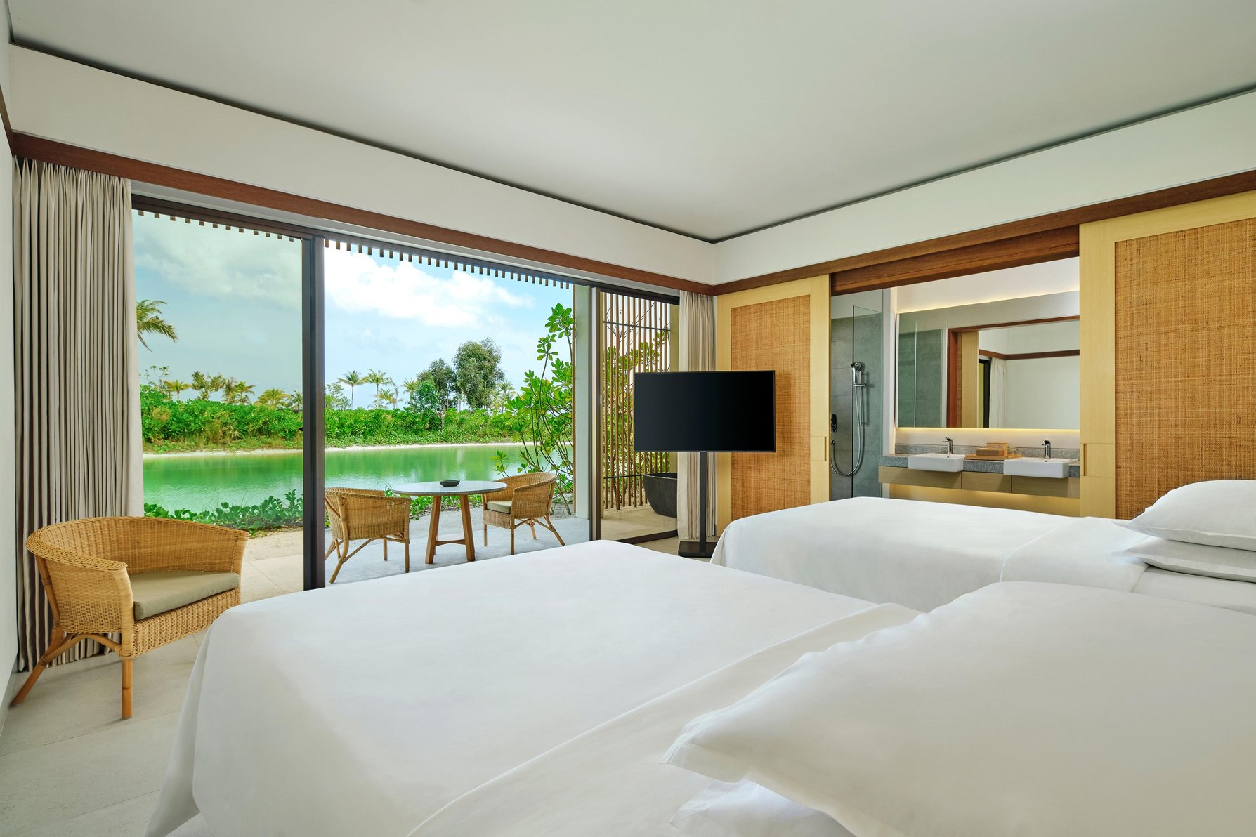 Sheraton Belitung Resort Room Type - Lagoon View Balcony, Guest room, 2 Twin, Lagoon view, Balcony