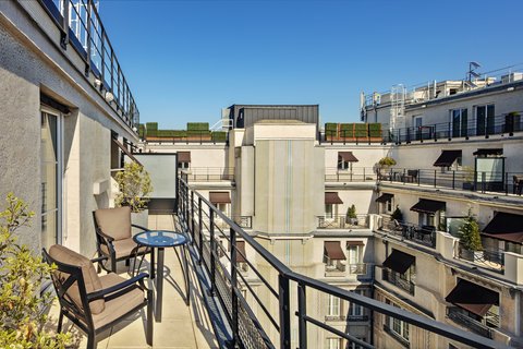 Habitación Art Deco Deluxe con balcón y vistas al patio