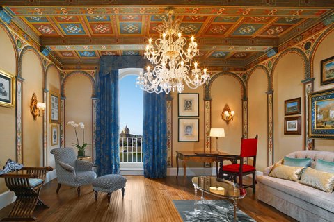 Sala de estar de la suite Royal Gioconda