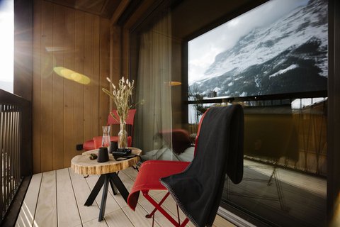 Corner Room with Eiger View