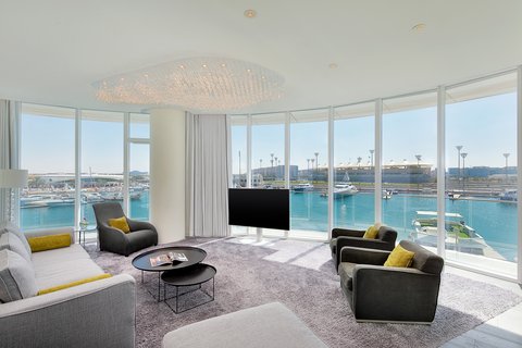 WOW Suite Living Room Marina View