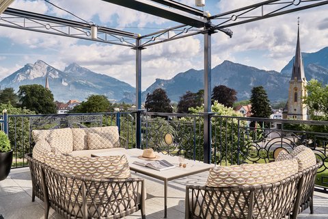 King Suite, Balcony With Mountain View