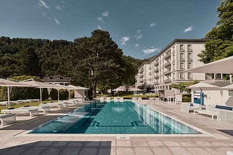 Garden Pool At Grand Resort Bad Ragaz