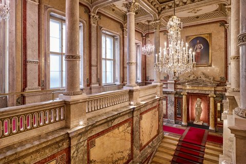 Enjoy the unique Royal Staircase.
