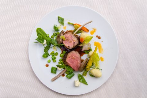Lamb and vegetables