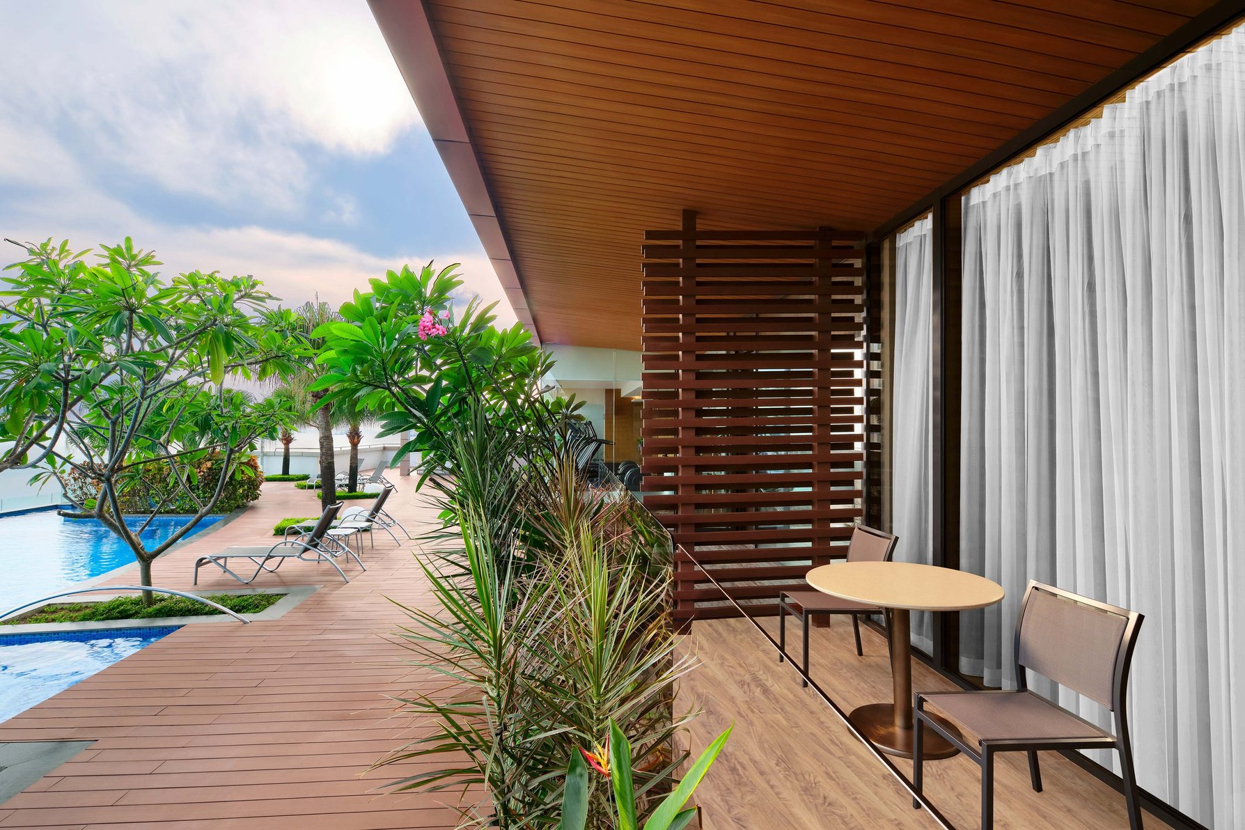 Batam Marriott Hotel Harbour Bay Room Type - Guest room, 2 Double, Balcony