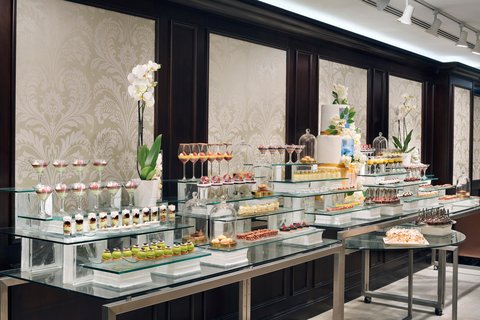 Dessert counter of a buffet set-up