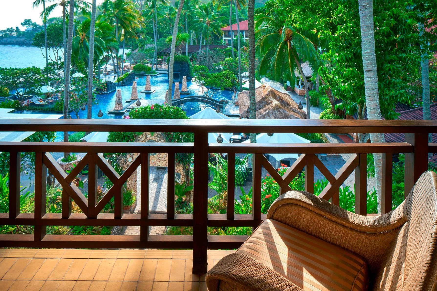 Sheraton Senggigi Beach Resort Room Type - Deluxe, Guest room, 2 Twin, Pool view, Balcony
