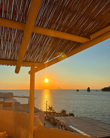 Sunset view from our room