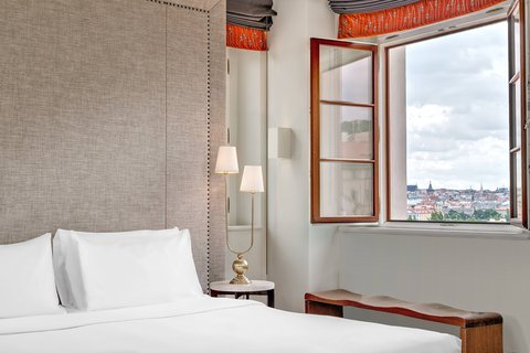 Tower Suite Bedroom with Prague View