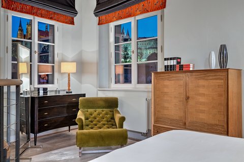 Tower Suite Bedroom with Castle View
