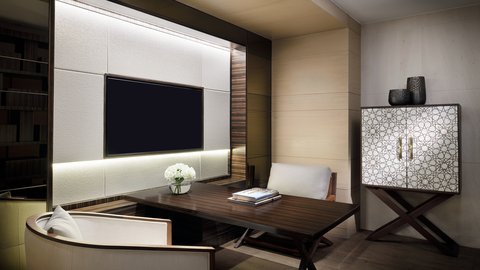 Contemporary appointed study in Presidential Suite