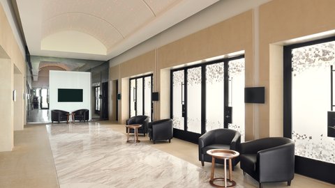 A dedicated pre-function area designed for coffee or lunch breaks