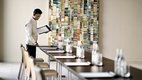 Lateen Meeting Room with a setup for a business meeting