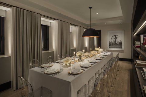 Penthouse Dining Room - Dinner Setup