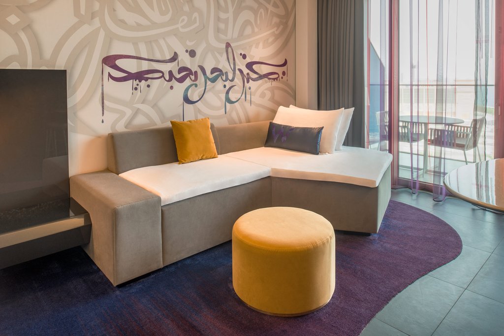 W Dubai - The Palm Room Type - Fabulous Room, Guest room, 1 King, Ocean view, Balcony