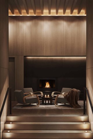 Chimenea del lobby