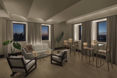 Penthouse Living Room - Reception Setup