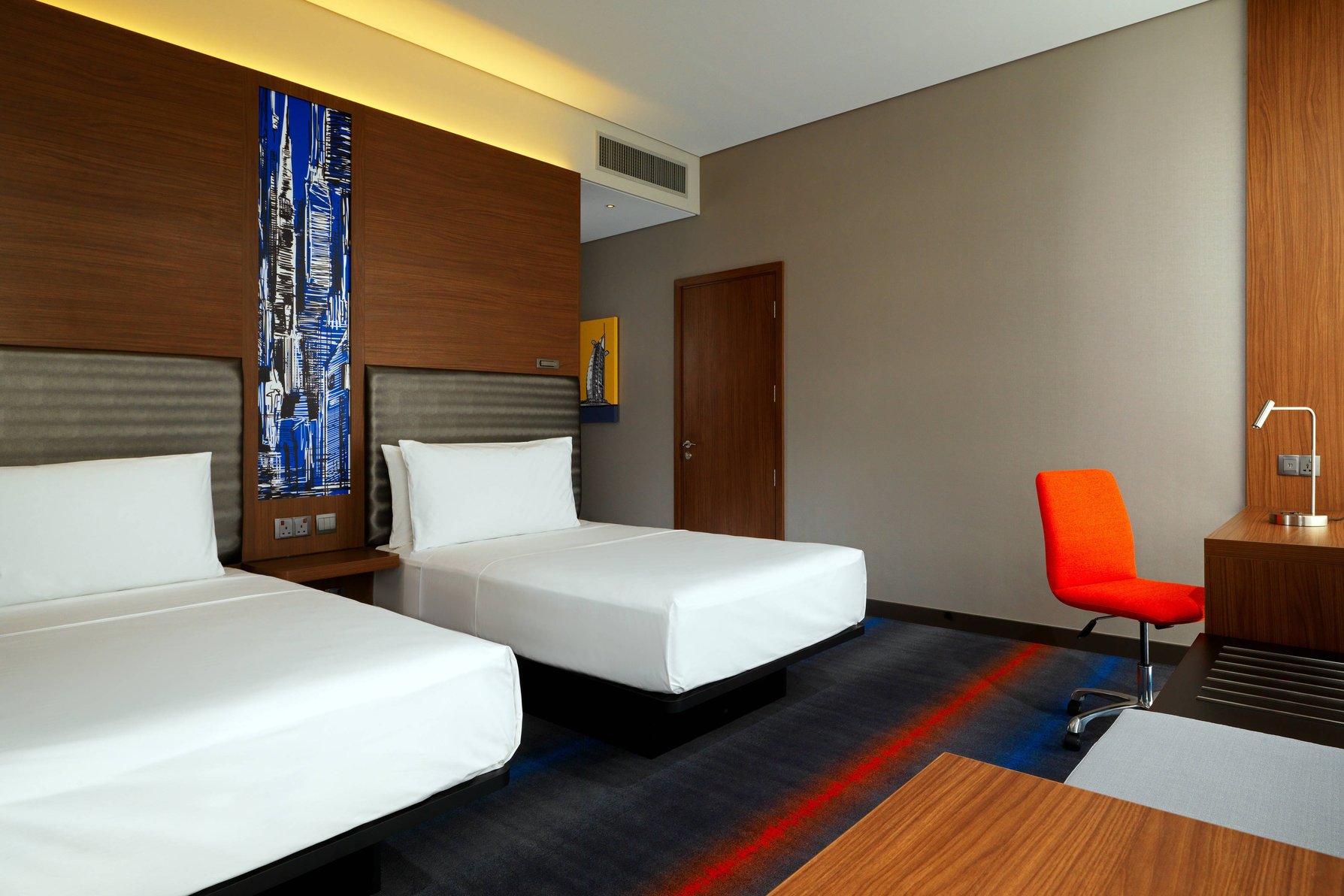 Aloft by Marriott Me'aisam, Dubai Room Type - Aloft Room, Guest room, 2 Twin