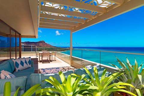 Penthouse Suite110 - Diamond Head Facing Lanai