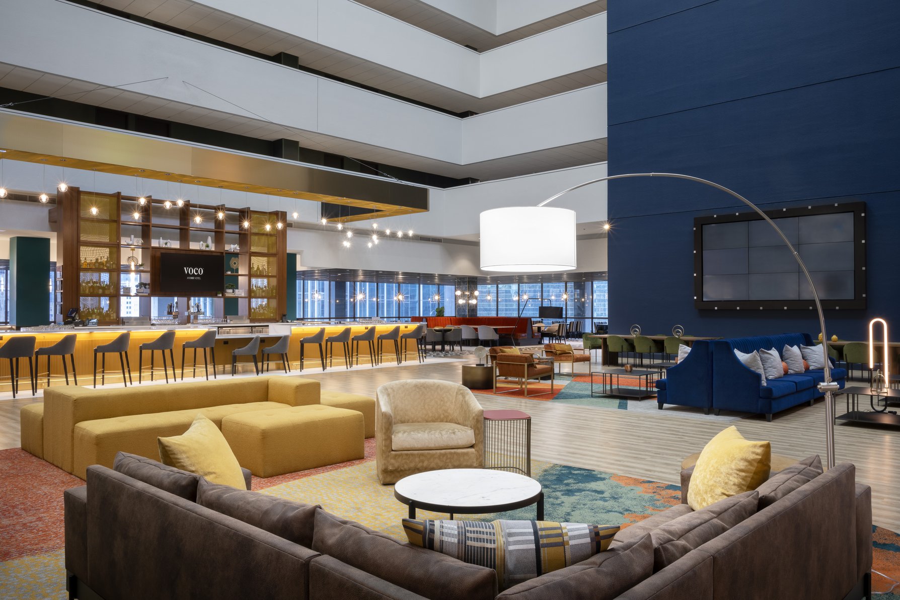 Wrap up a days work then head to Waterview restaurant and bar.