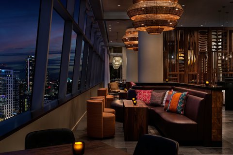Corteza at Sendero Bar Detail Night View