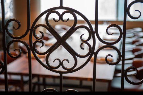 Sendero Agave Library Ironwork Detail.