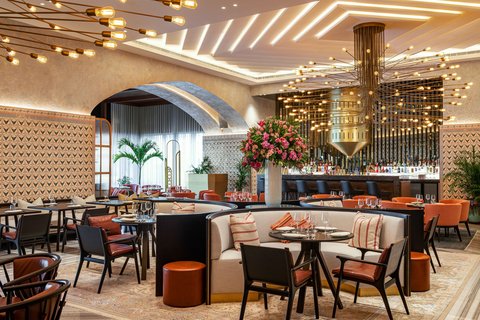 Vista del bar y restaurante Rüya Dubai