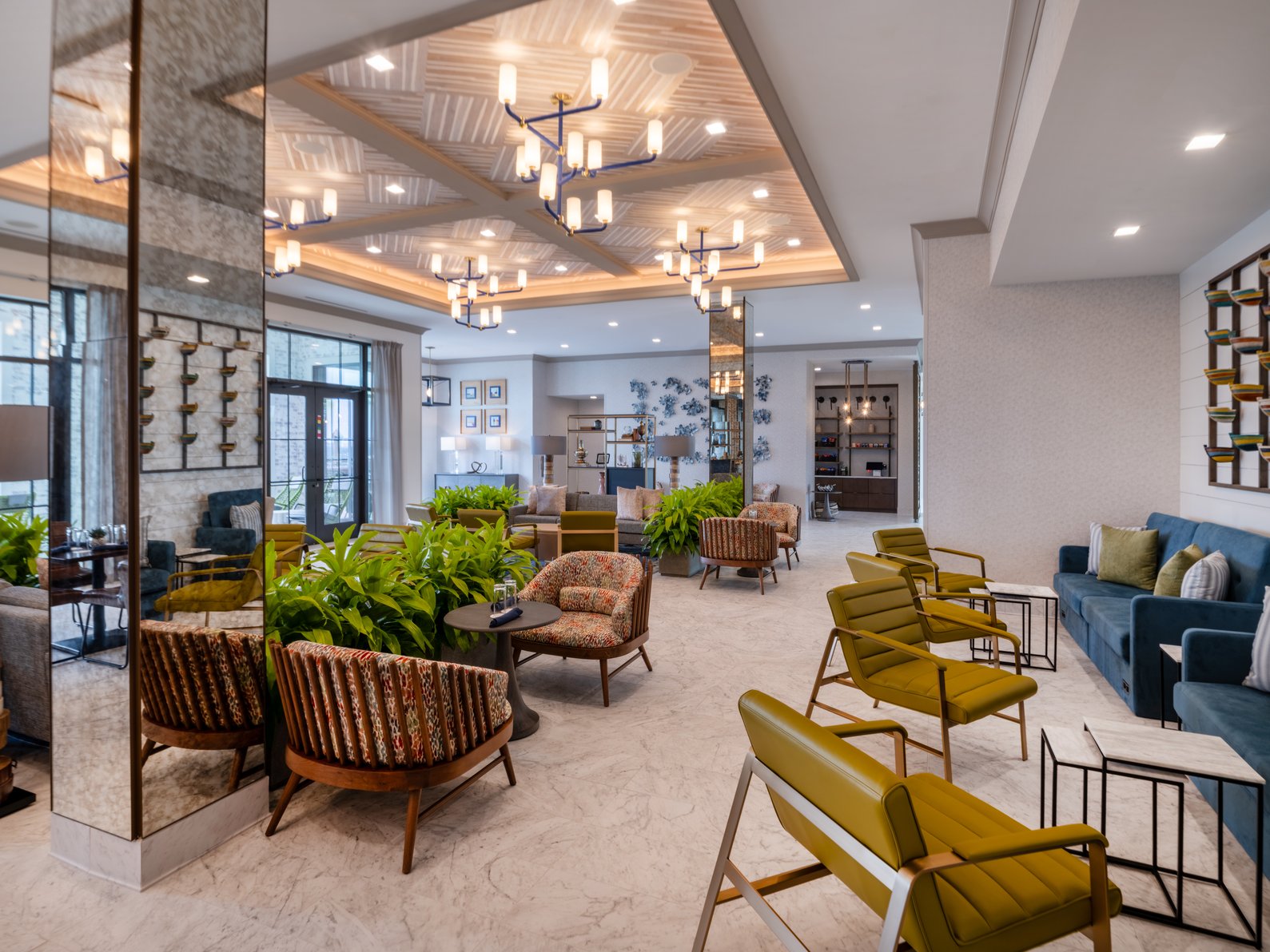 Our light-filled lobby is perfect for relaxing or a quick meeting.