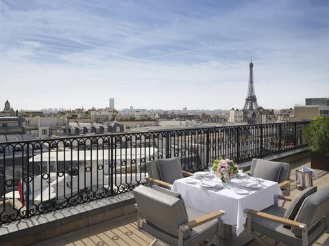 Eiffel Tower Suite Terrace