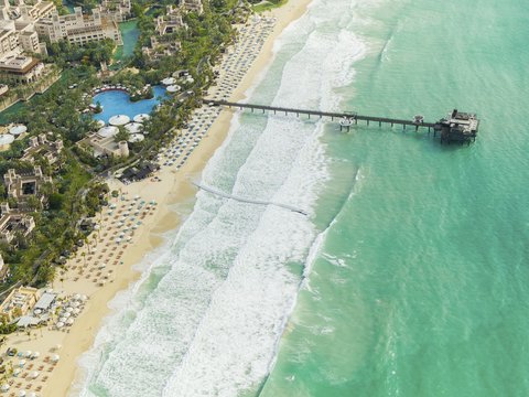Jumeirah Dar Al Masyaf Private Beach Aerial Drone